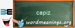 WordMeaning blackboard for capiz